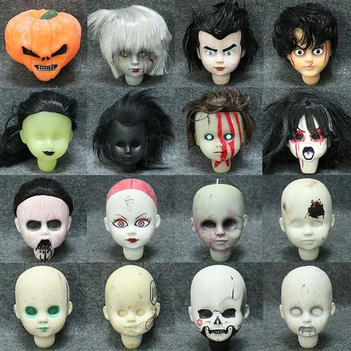 散货系列1/2活死人可爱娃娃鬼娃娃头雕玩具模型万圣节