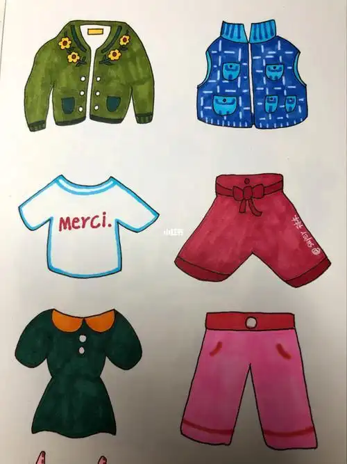 圣诞老人穿的圣诞衣服简笔画步骤教程画幼儿园教育学前教育儿童彩色简