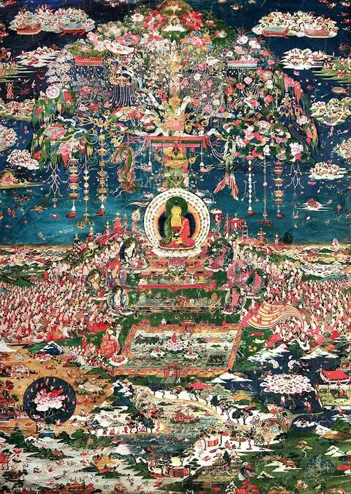 图解郎卡杰传世唐卡极乐世界