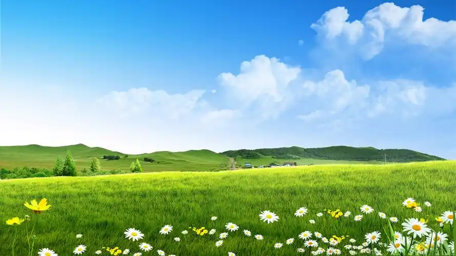 蓝天白云(风景静态壁纸) - 静态壁纸下载 - 元气壁纸