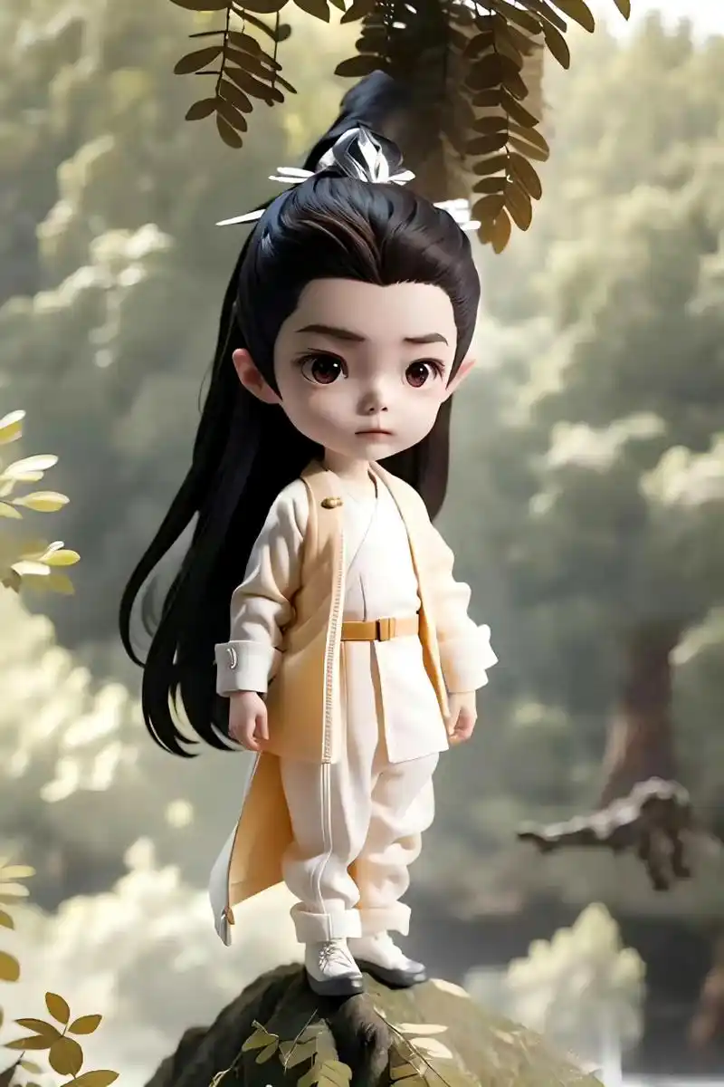 有玉骨遥的剧粉用ai创作了q版时影,非常可爱又形似肖战,确实很有创意.