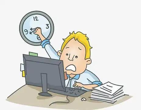 卡通人物矢量素材aipng办公女孩插画设计png加班男人psdjpg金融财经