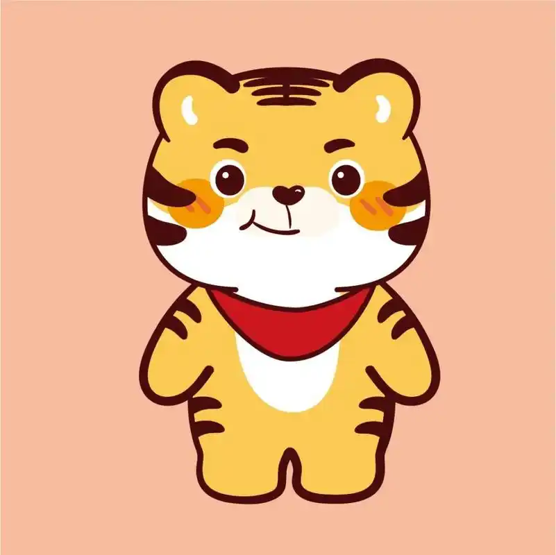 小老虎萌虎头像分享ip表情包卡通可爱生肖 虎小宝——微信表情包可