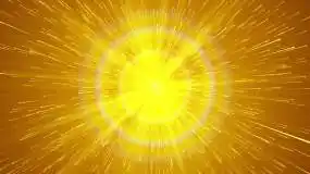 4k金色光佛光粒子循环背景视频素材