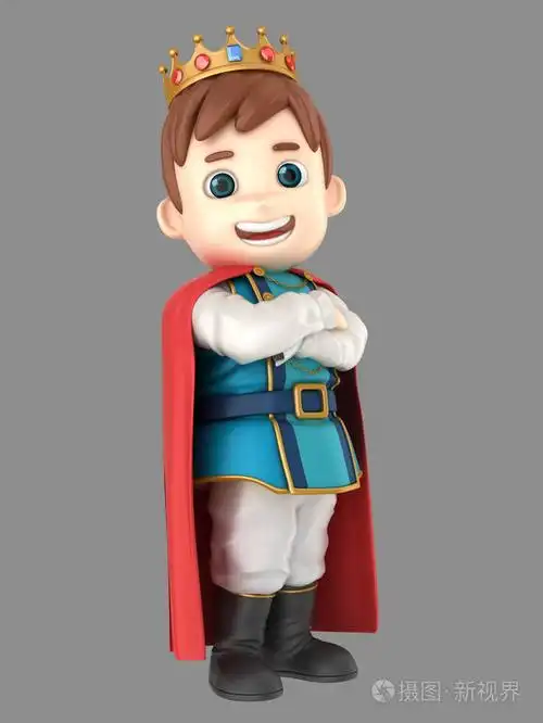 3d. 一个可爱的王子感到骄傲的例证照片-正版商用图片0870r0-摄图新视