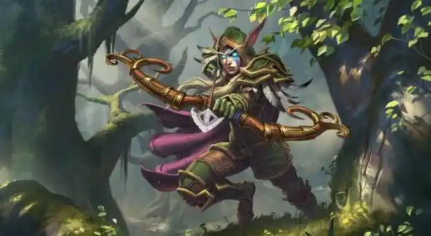 魔兽世界 银月之女 温蕾萨·风行者_精灵