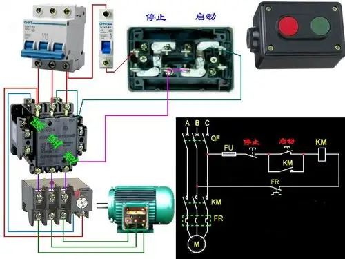 380v交流接触器和定时器怎么接线_接线图分享