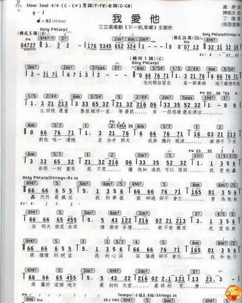 求丁当的《我爱他》的简谱!拜托!