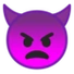 生气的小怪物脸的emoji表情