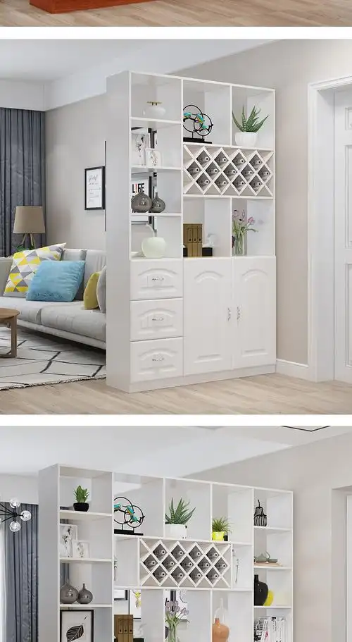 莹莱居 鞋柜加酒柜组合靠墙欧式进门酒柜一体隔断柜餐边客厅玄关柜屏