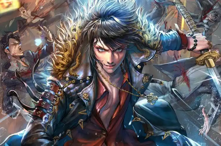 动漫男孩,剑,幻想艺术壁纸