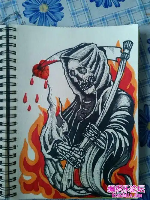 简笔画医生和死神