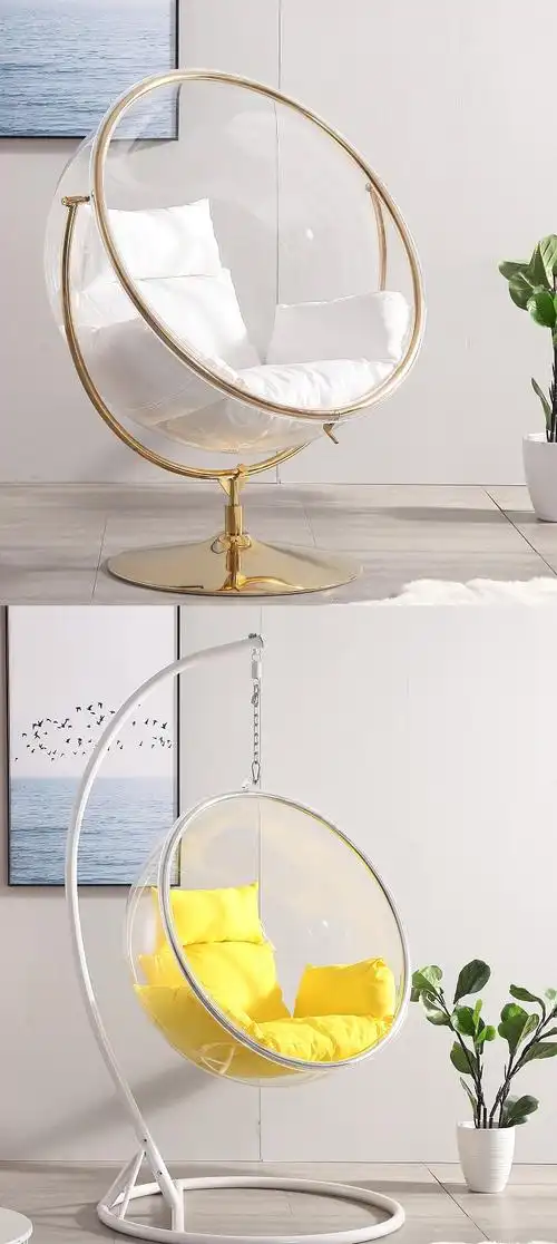 苏宁严选透明泡泡椅玻璃球吊椅吊篮吊球太空椅户外秋千oloey