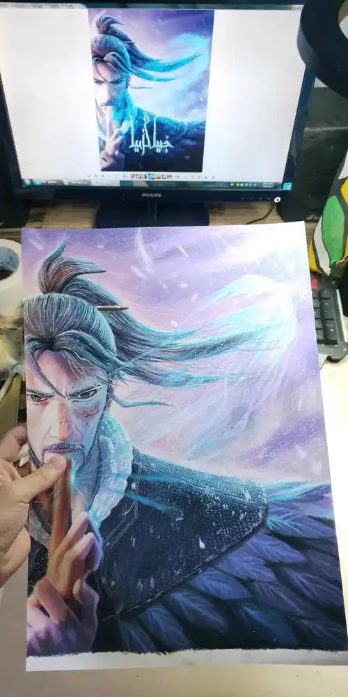 用彩铅画一张电影海报