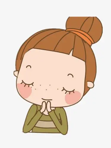 本作品全称为《彩色卡通风许愿的女孩创意元素》,在整个配色上使用