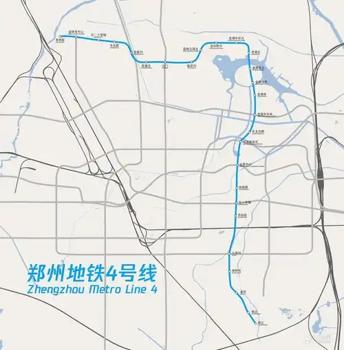 郑州地铁4号线线路图运营时间票价站点查询下载