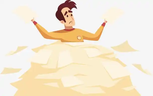 一个忙不完工作的男孩