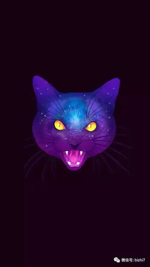 猫咪壁纸,黑色简约霸气