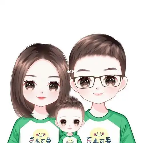 一家三口亲子q版头像什么软件