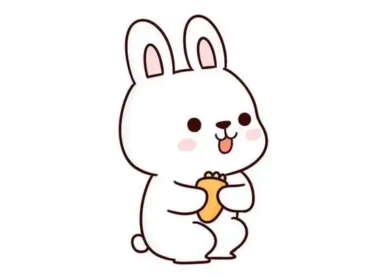 兔子怎么画简单漂亮可爱 抱着胡萝卜的小兔子简笔画步骤图解教程,简笔