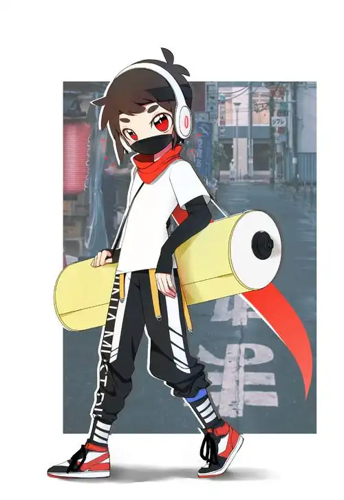 画了心爱的电音小黑 真是个靓仔.