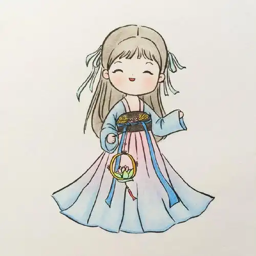 简笔画汉服简笔画汉服女孩