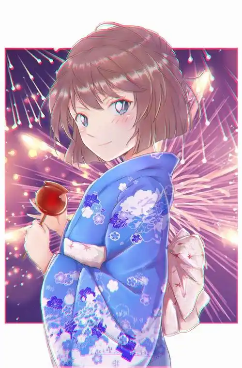 浴衣灰原哀|秋cho的名侦探柯南插画图片