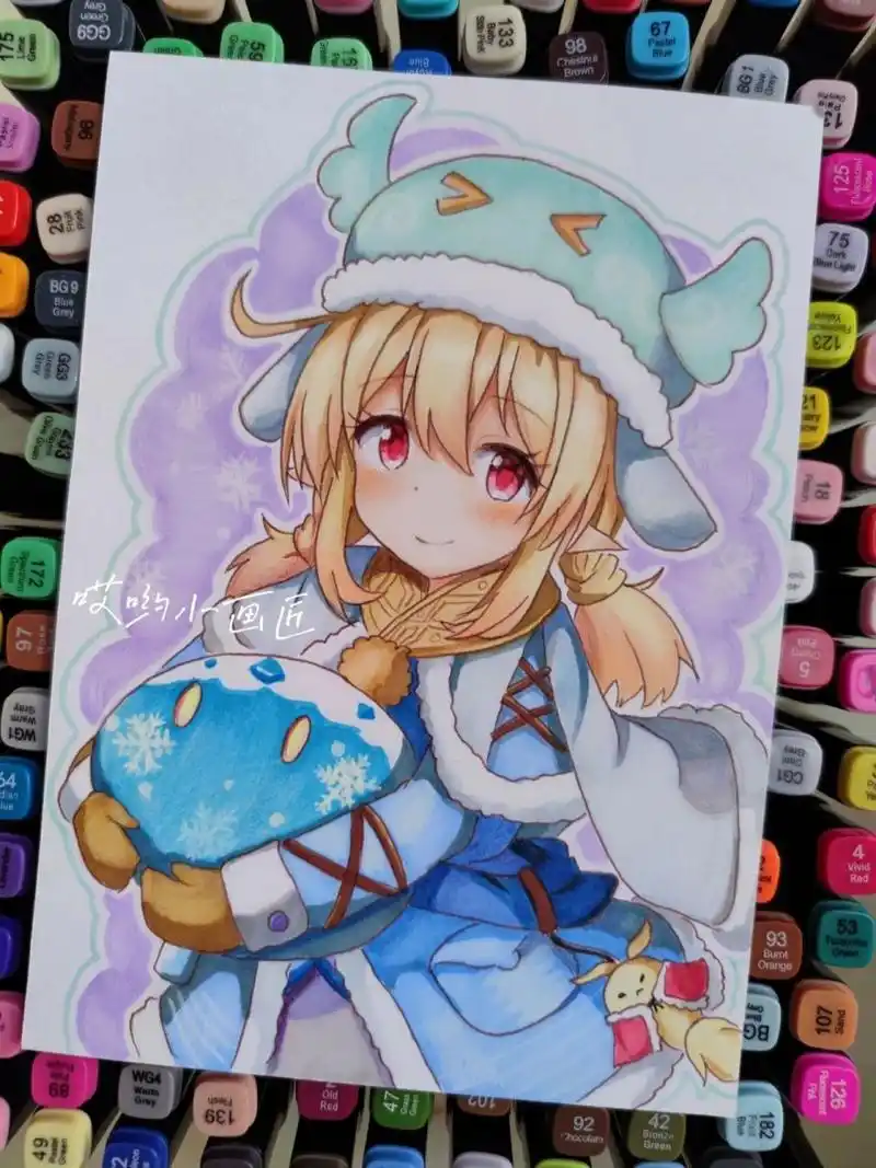 96二次元动漫人物手绘 | 图片过程 色号在上一篇笔记上.