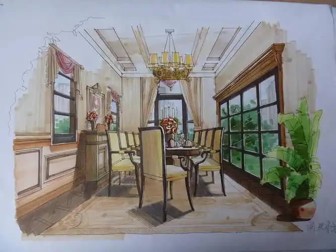室内手绘效果图