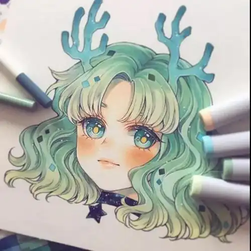 马克笔手绘十二星座头像快来pick你的星座吧