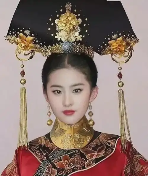 刘亦菲清代嫔妃造型照这颜值真当皇帝妃子就没别的妃子的事了