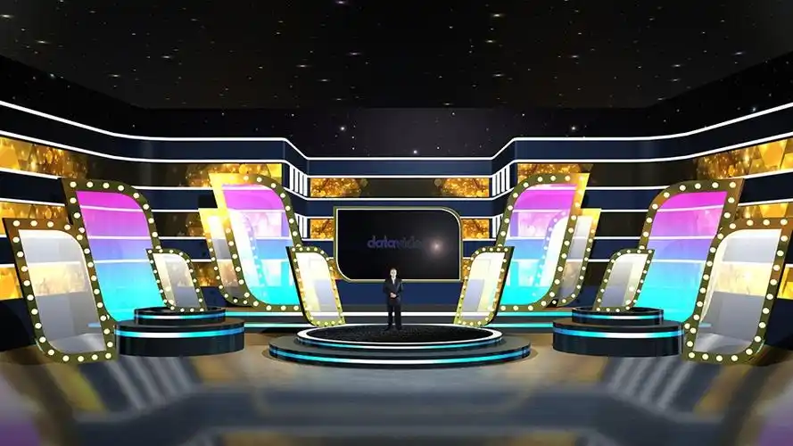 2000a】星光舞台虚拟演播室 | datavideo virtualset 虚拟背景素材网