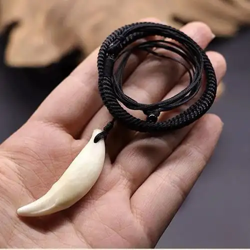 狼牙项链真狗牙黑狗藏獒牙齿吊坠汽车挂饰男士宝宝饰品