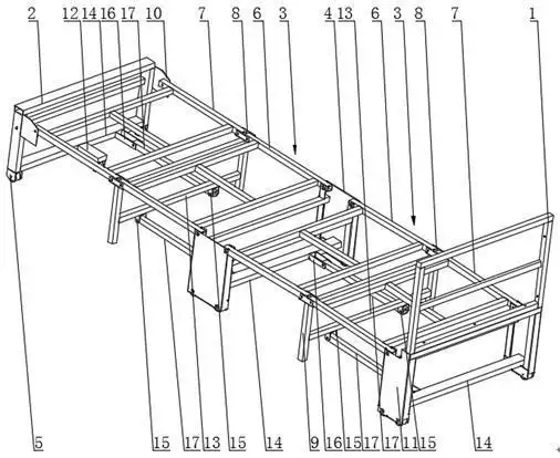 一种可移动式折叠床的制作方法