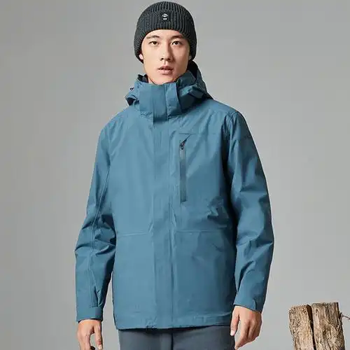 冲锋探路者衣男套羽绒加厚潮牌防水防风保暖户外冲锋衣