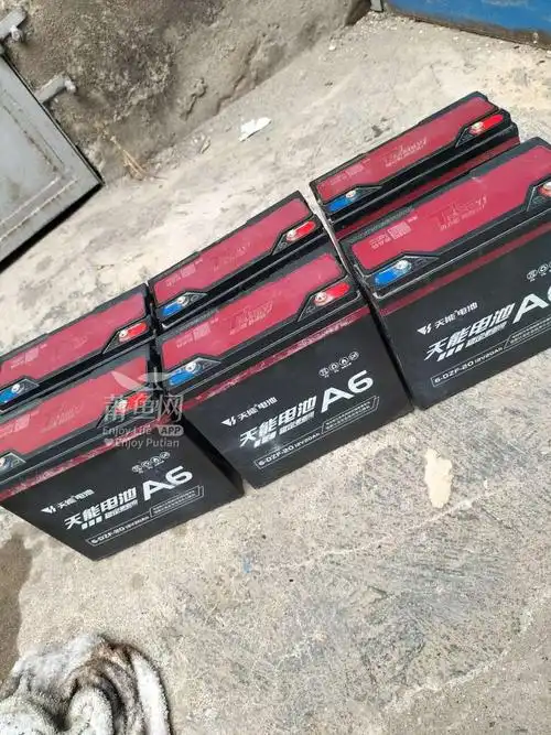 转让一组6个223a的天能售后周转黑金t3电池以旧换新价格能跑5o一60