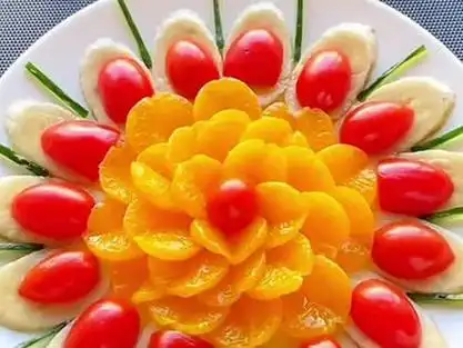 果盘造型摆盘 家庭版_果盘造型摆盘 家庭版设计_果盘摆法简单大方好看