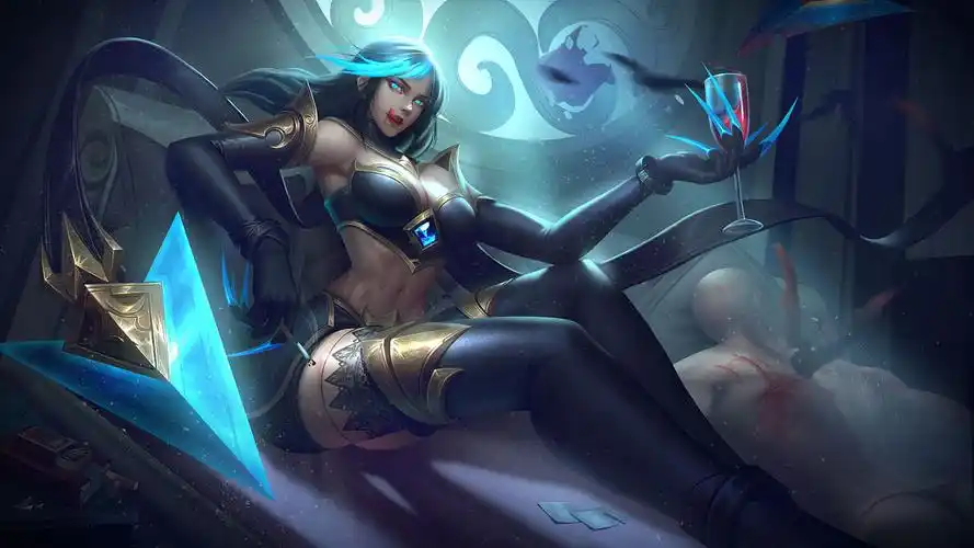 寡妇制造者-伊芙琳-lol同人插画|插画|创作习作|菜唠师 - 原创作品