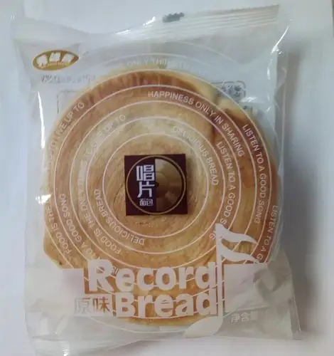 90克*30包 秀峰香 百食佳唱片面包 原味 全麦手撕 休闲零食