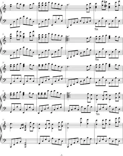 燃情岁月钢琴谱-环球钢琴网