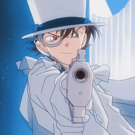 名侦探柯南动漫头像怪盗基德黑羽快斗cr:sk蓝柑碎冰禁止二改