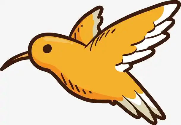 矢量图飞翔的小鸟