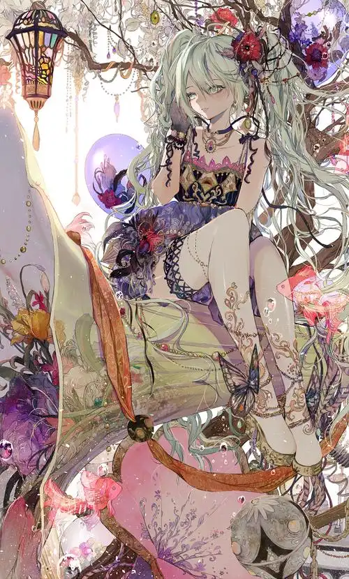 二次元 手绘 美 动漫 插画 头像 壁纸 动漫 唯美 意境 清新 甜美 可爱