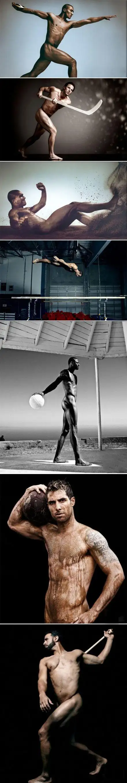 美国体坛明星全裸写真part2,人体力与美的完美盛宴.