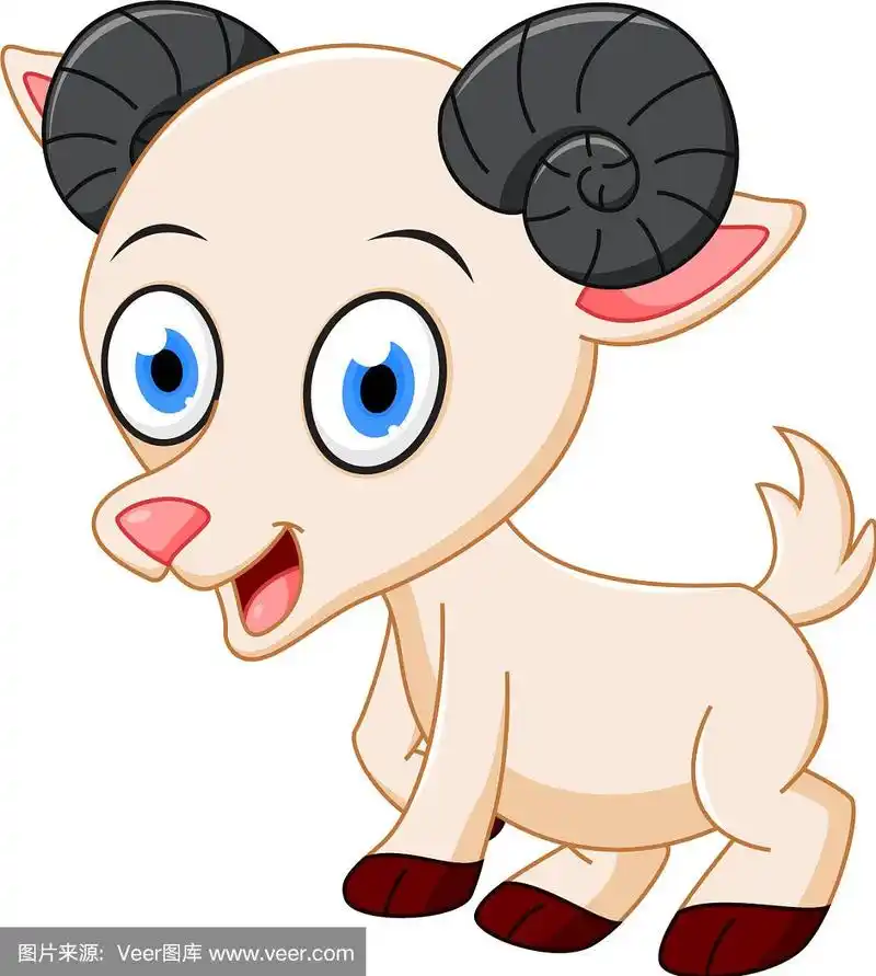 快乐的羊卡通