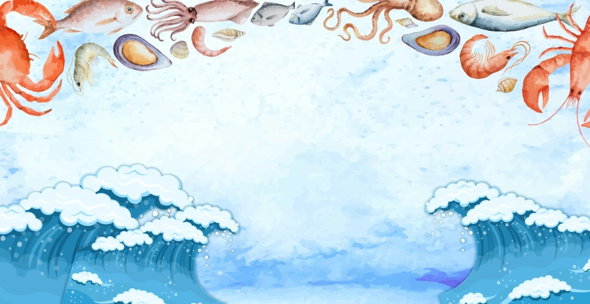 中国风海鲜餐饮美食