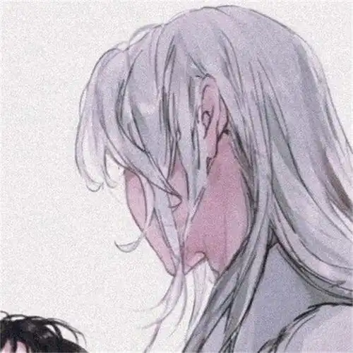 分享一组国风版的插画情侣头像