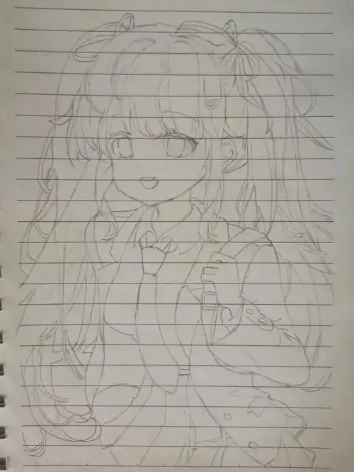 彩铅绘画二次元