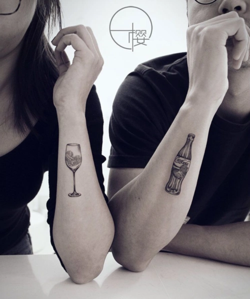 具有独特意义的情侣纹身图案大全 不一样的撒狗粮方式(9)