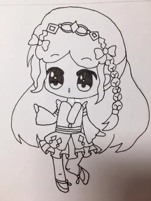 今天画了一个可爱的小荣荣